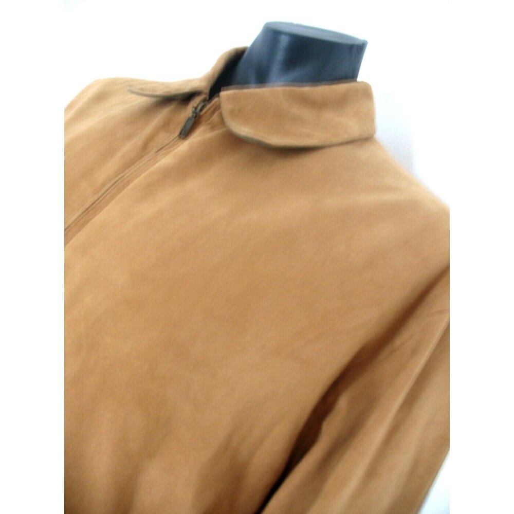 Newport Harbor Size L Brown/Tan Suede like  Bomber Style Jacket